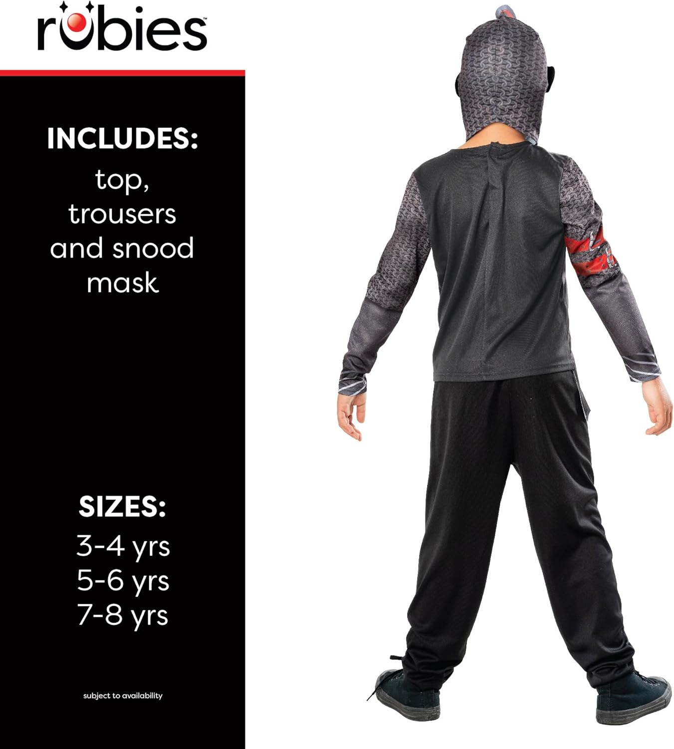 Forum Black Knight Child Costume, Kids Fancy Dress image number 1