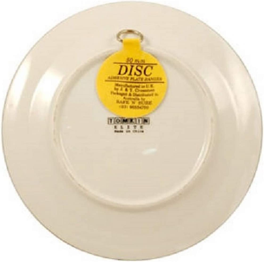 Invisible Adhesive Disc Plate Hanger,Yellow