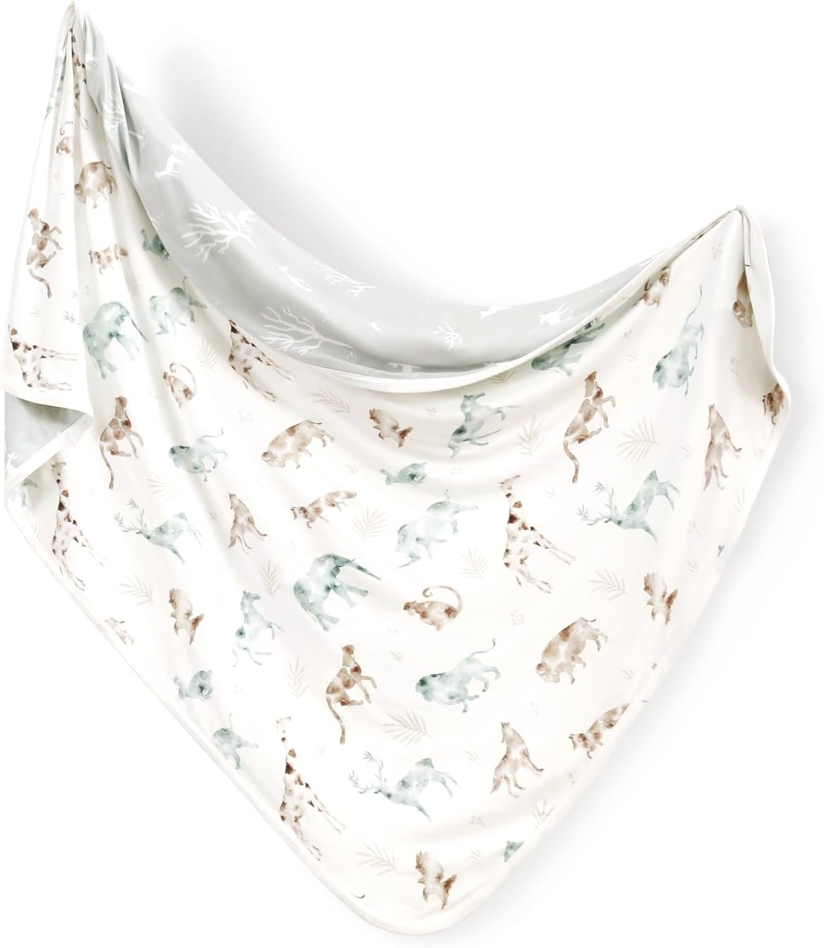 GRSSDER Baby Blankets Super Soft Jersey Knit Swaddle Blanket for Baby Girls and Boys, Double Layer Receiving Blankets 34 X 44 Inches, Extra Large for Baby Swaddling, Balloon Print