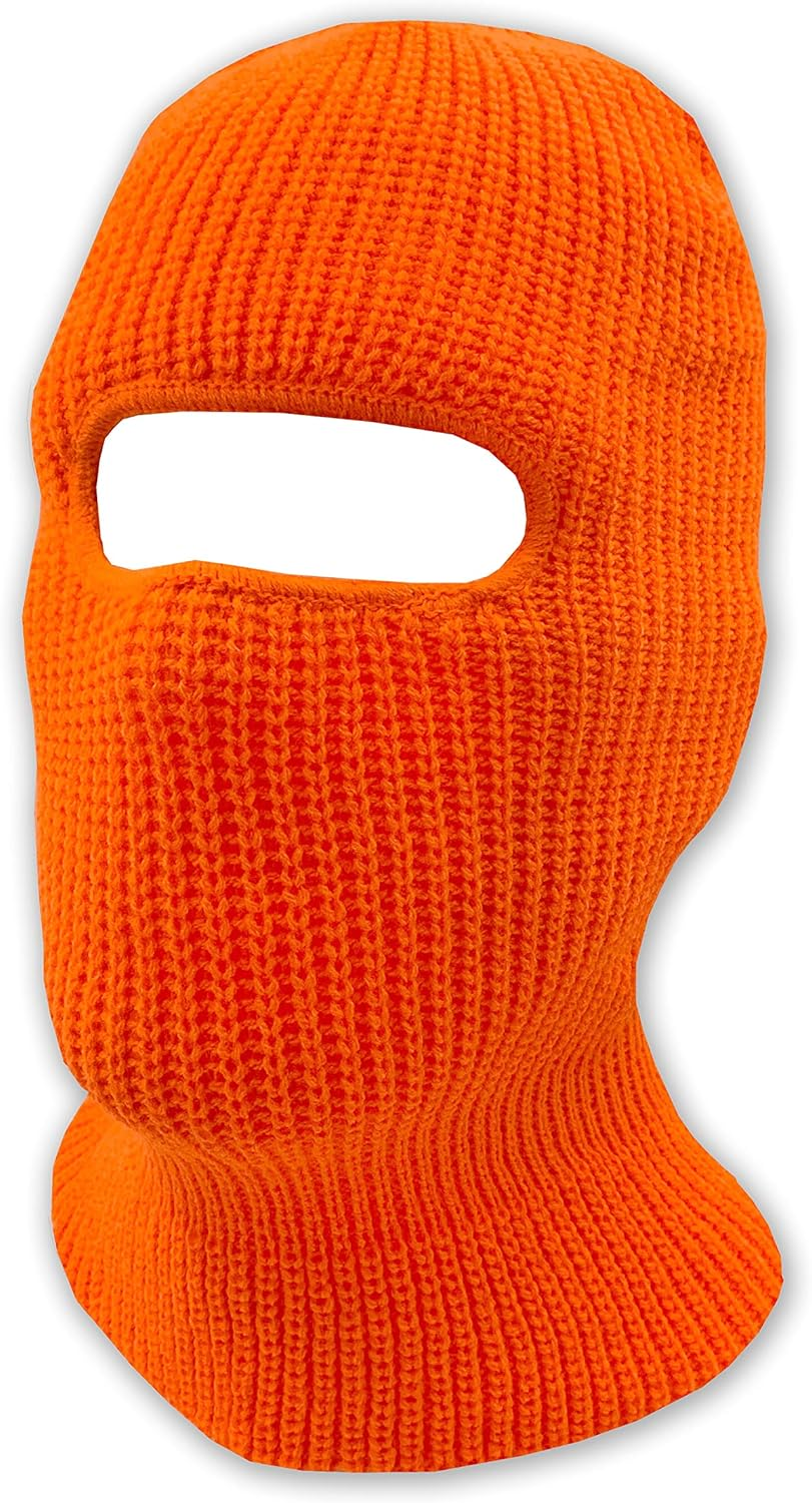 Double Layered Knitted One Hole Ski Mask - Assorted Colors Tactical Paintball Running image number 3
