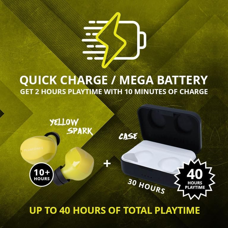 Plugfones Sovereign VL - Wireless Earplug-Earbuds with Volume-Limiting - 26 Db NRR and OSHA Compliant Earphones - Bluetooth Hearing Protection, Safety Earbuds & Sound Focused Mic - Yellow image number 1