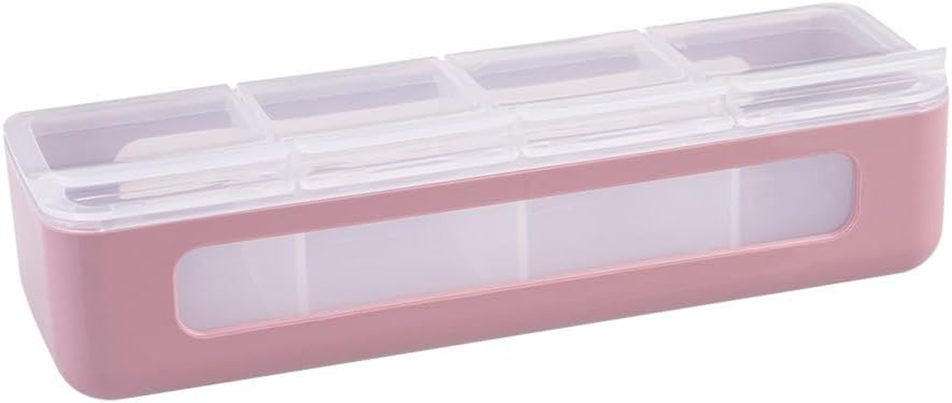 Melii Luxe 4 Compartment Snackle Box - Pink image number 6
