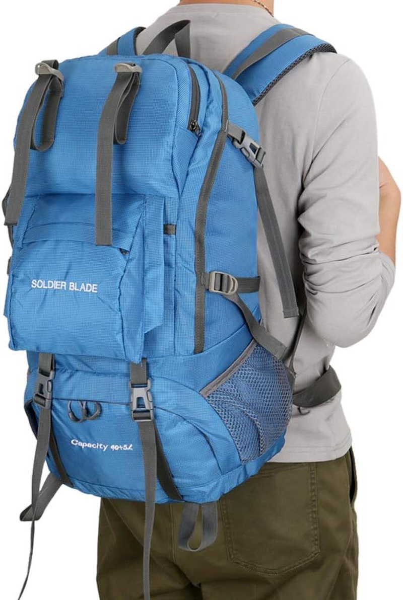 45L Camping Hiking Backpack Large Ty Mountaineering Pack Waterproof Travel Backpack Grass Green