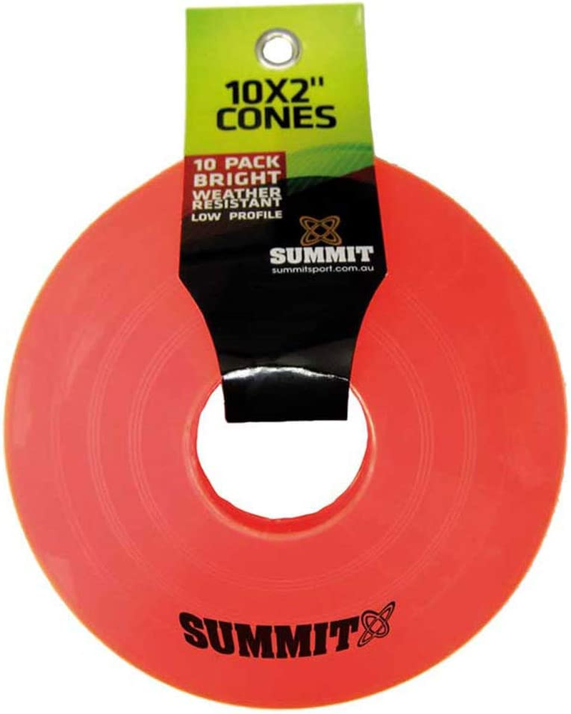 SUMMIT Marker Cone - High Visibility 15 Cm Training Cone, Durable Plastic for Pitch Marking image number 1
