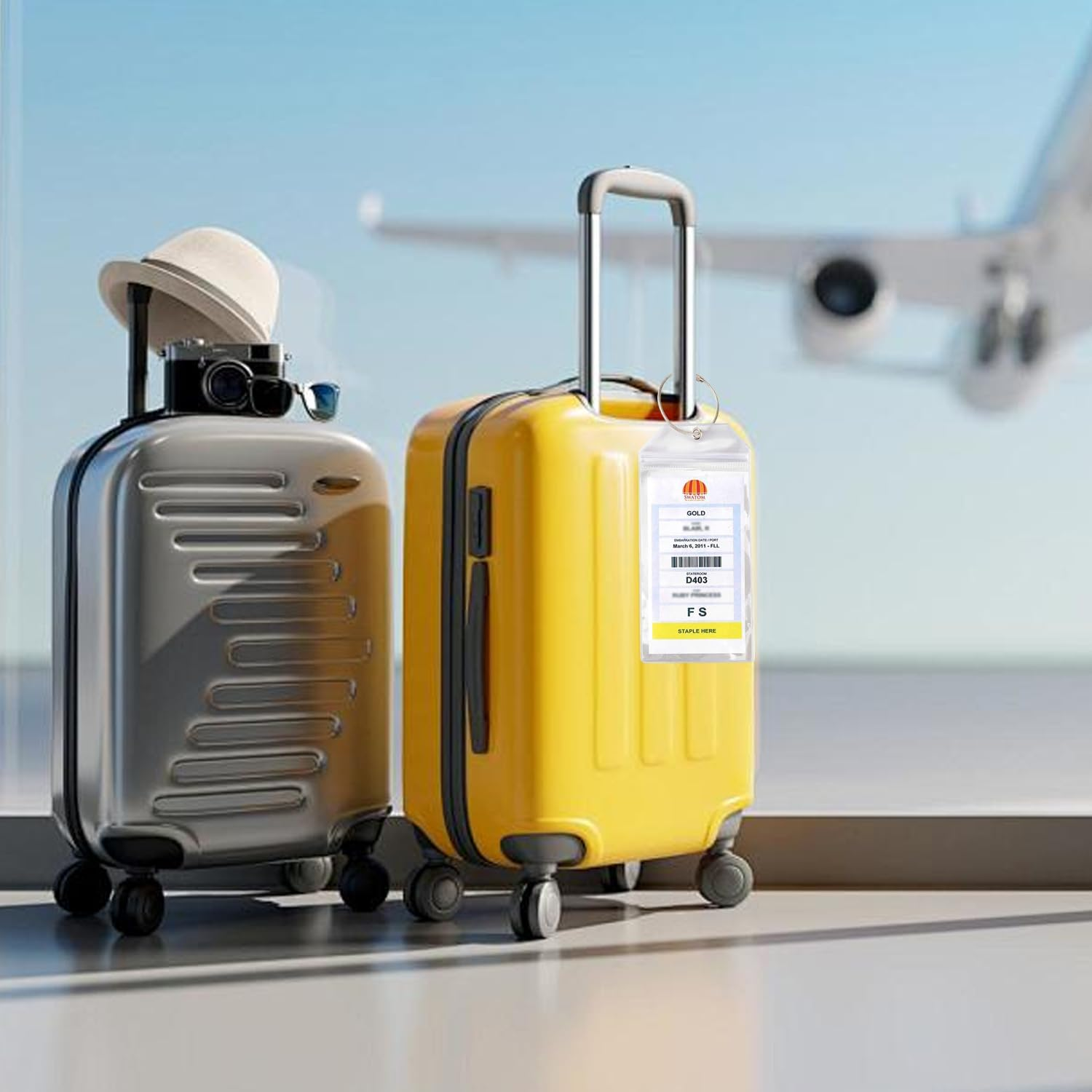 COZY CORE 7 Pack Cruise Luggage Tags for Cruise Ship Essentials for Carnival, NCL, Princess, MSC Cruise Ships image number 2