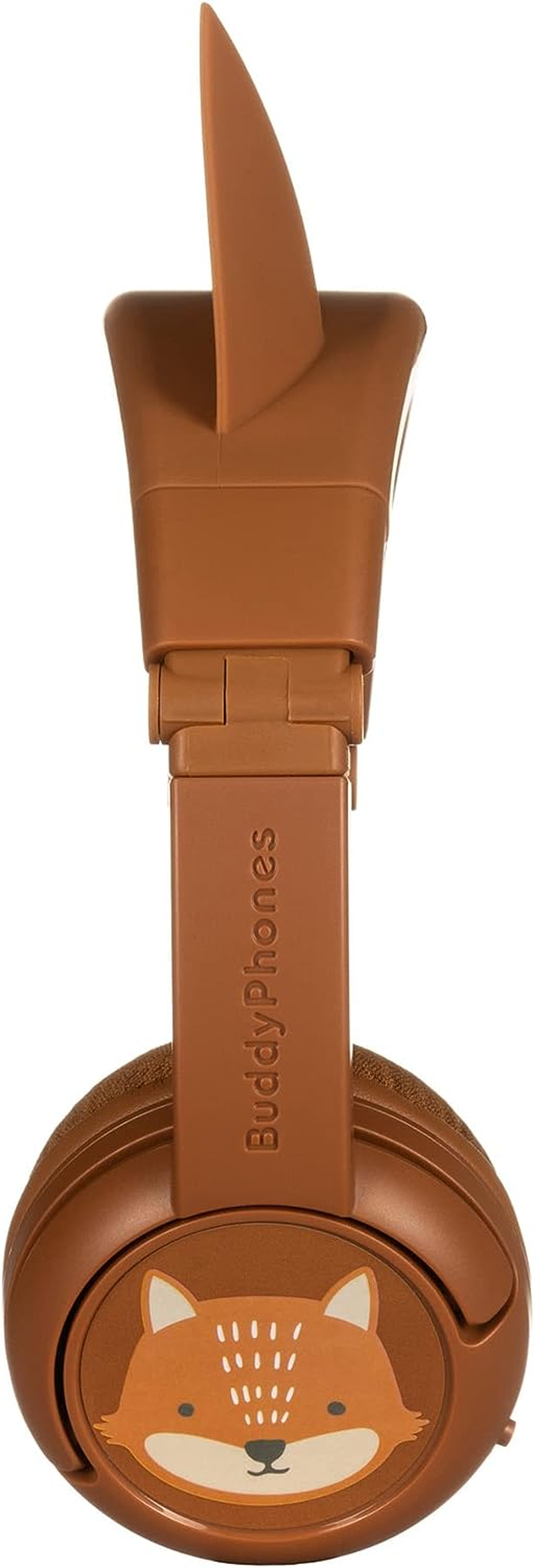 Buddyphones Playears+ Wireless Bluetooth Headphones,20M Wireless Range, Volume-Limit Settings of 75,85,94Db and Studymode Includes Backup Cable for Sharing (Fox Brown) image number 2