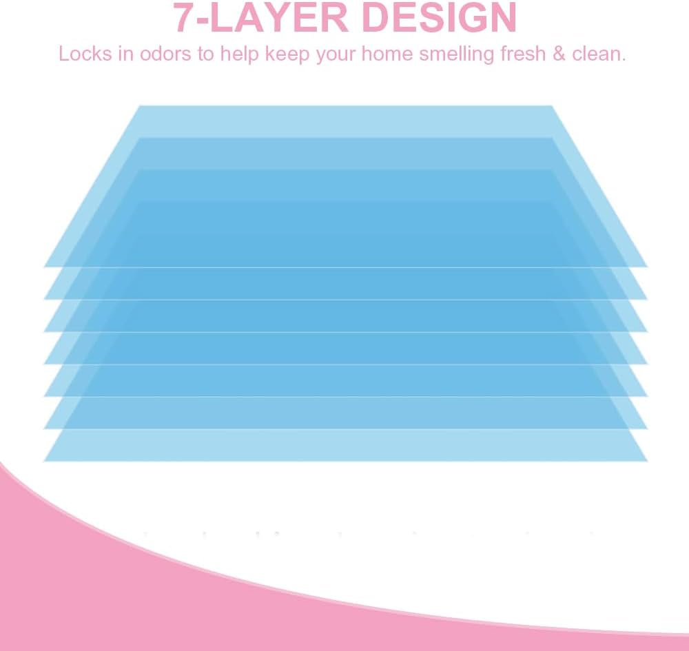 Jumbo Square Refills Disposal Bags Refill Compatible with Genie Diaper Compact, Select and Classic Pails, Hold up to 810 Newborn-Sized Diapers per Refill, 6 Pack image number 1