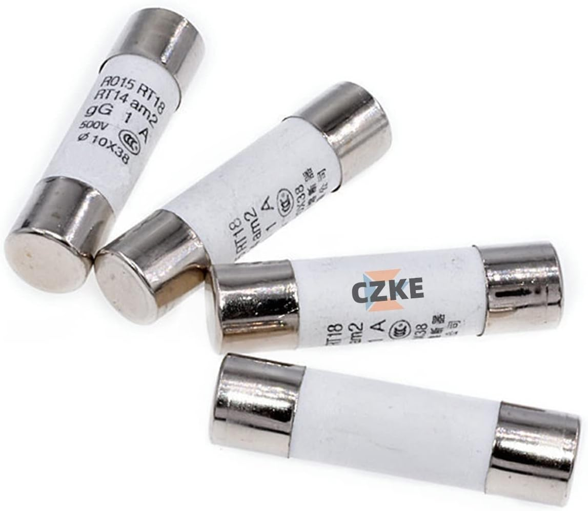 GUMMMY 5Pcs 10 * 38 Fast Blow Ceramic Fuse 10X38Mm Fuse 500V 0.5A 1A 2A 4A 5A 6A 8A 10A 16A 20A 32A RO15 RT18 RT14 (Size : 32A) image number 6