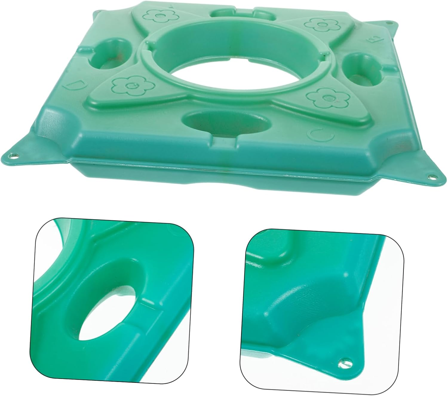 Floating Wetland Plant Raft Hydroponics Accessory 33X33X5Cm Artificial Aquatic Plant Island for Pond Ecosystem Gardening image number 4