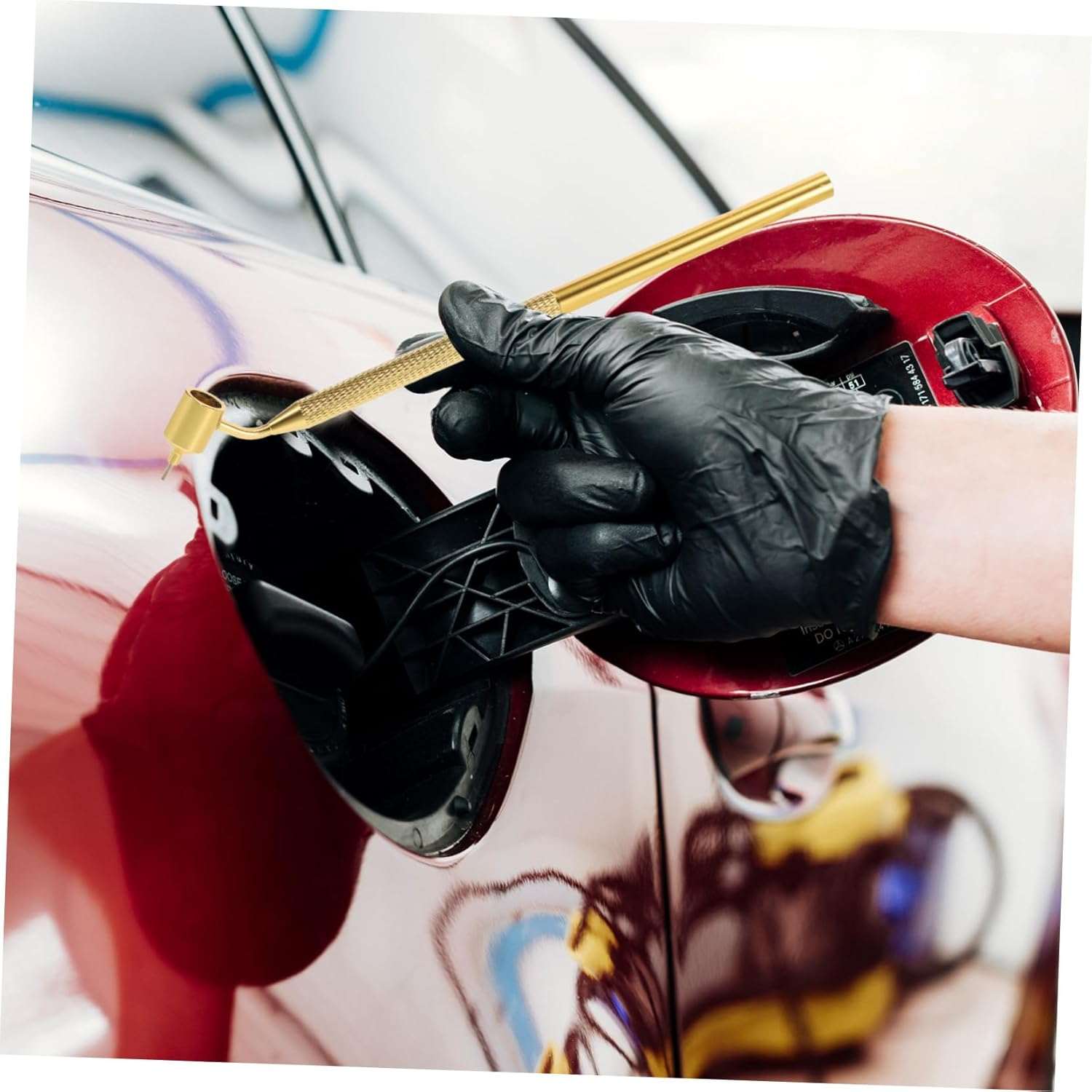 Angoily 2Pcs Touch-Up Paint Pen Slanting Tip Car Scratch Repair Multifunctional Line Drawing Applicator