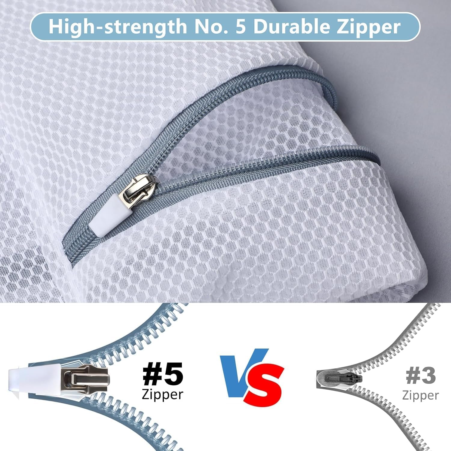 Mumoo Bear 3Pcs Durable Honeycomb Mesh Laundry Delicates Bags Lingerie Bags for Delicates, 12X16 Inch Suitable for Washing Machines and Dryers,Enhanced Design for Superior Garment Protection image number 1