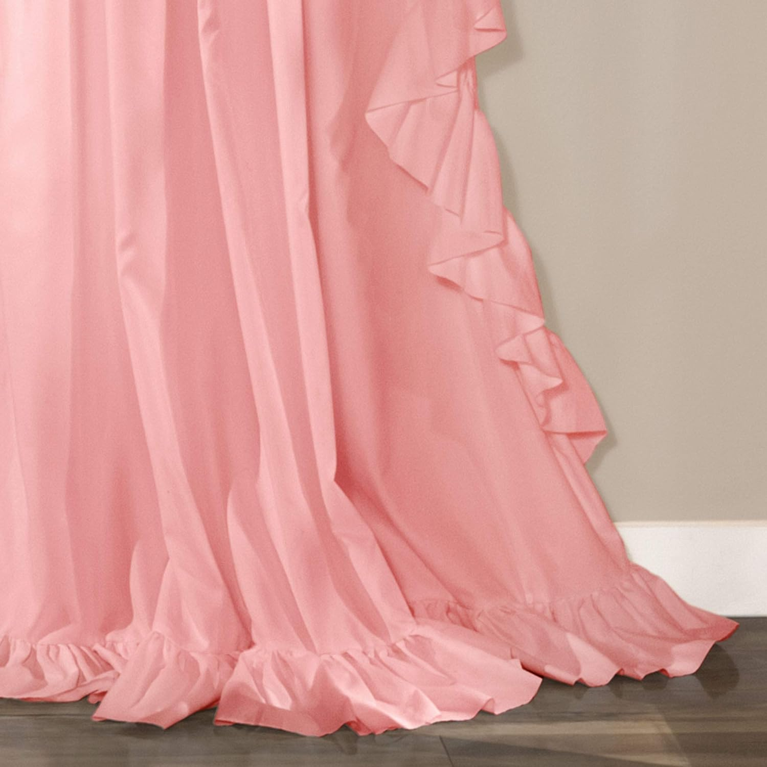 Lush Decor Reyna Window Curtain Panel Pair, 84" X 54", Pink image number 6