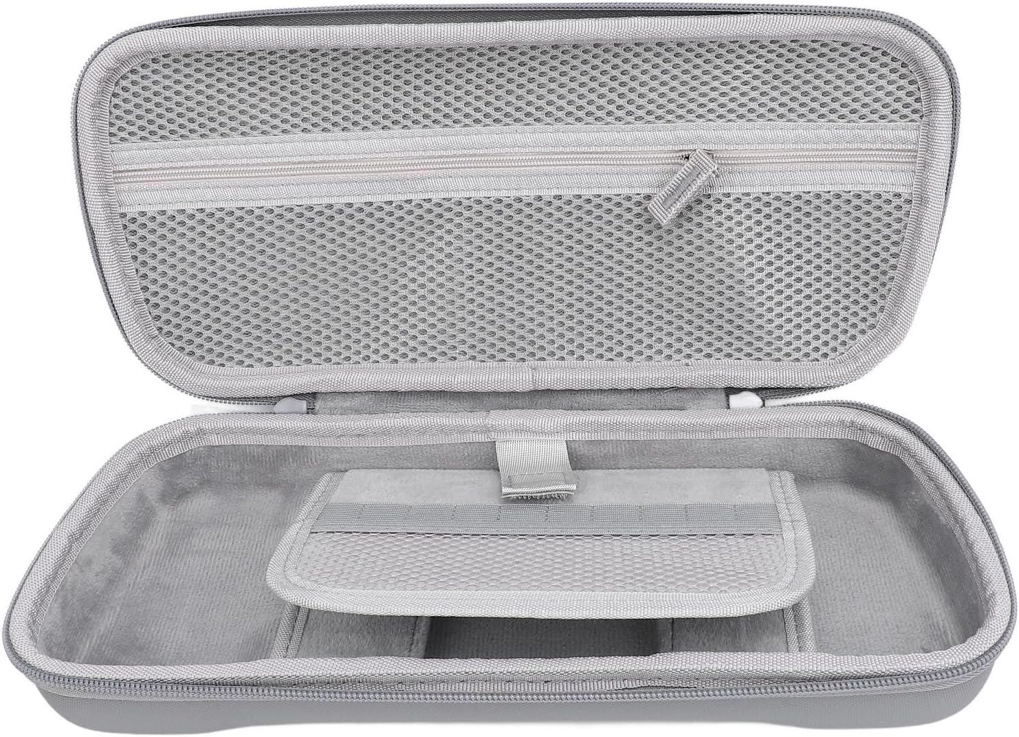 Compact Hard Protective Case, Portable Hard Shell Travel Bag with Pockets, for Rog Ally X 2024 RC72LA, for Rog Ally 2023 RC71L, for MSI Claw A1M & Other Accessories (Black)