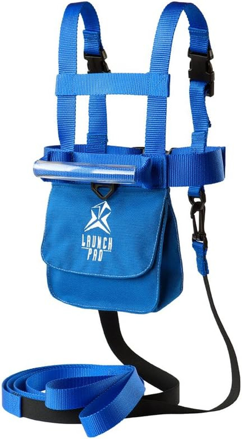 Launch Pad Ski and Snowboard Training Harness - Learn to Ski - Shock Absorbing Leashes - Teaches Speed Control - Perfect for Beginners