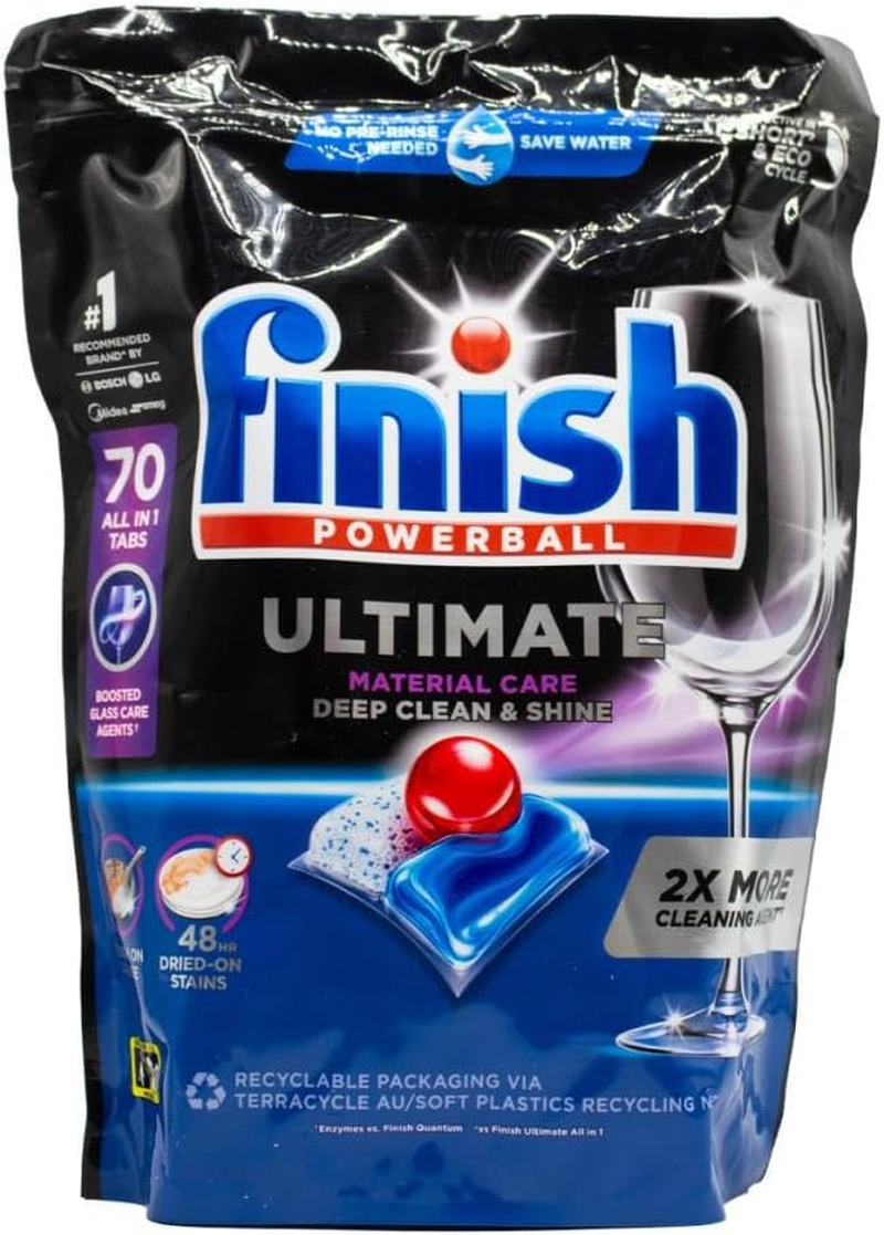 Finish Powerball Ultimate All-In-1 Dishwasher Tablets, Pack of 70