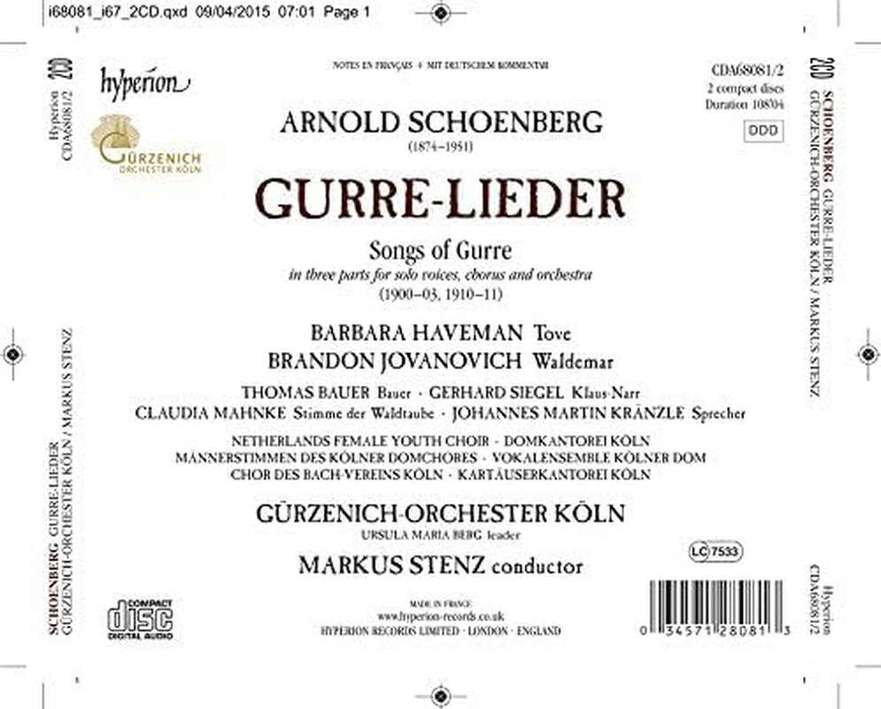 Schoenberg Gurrelieder image number 1