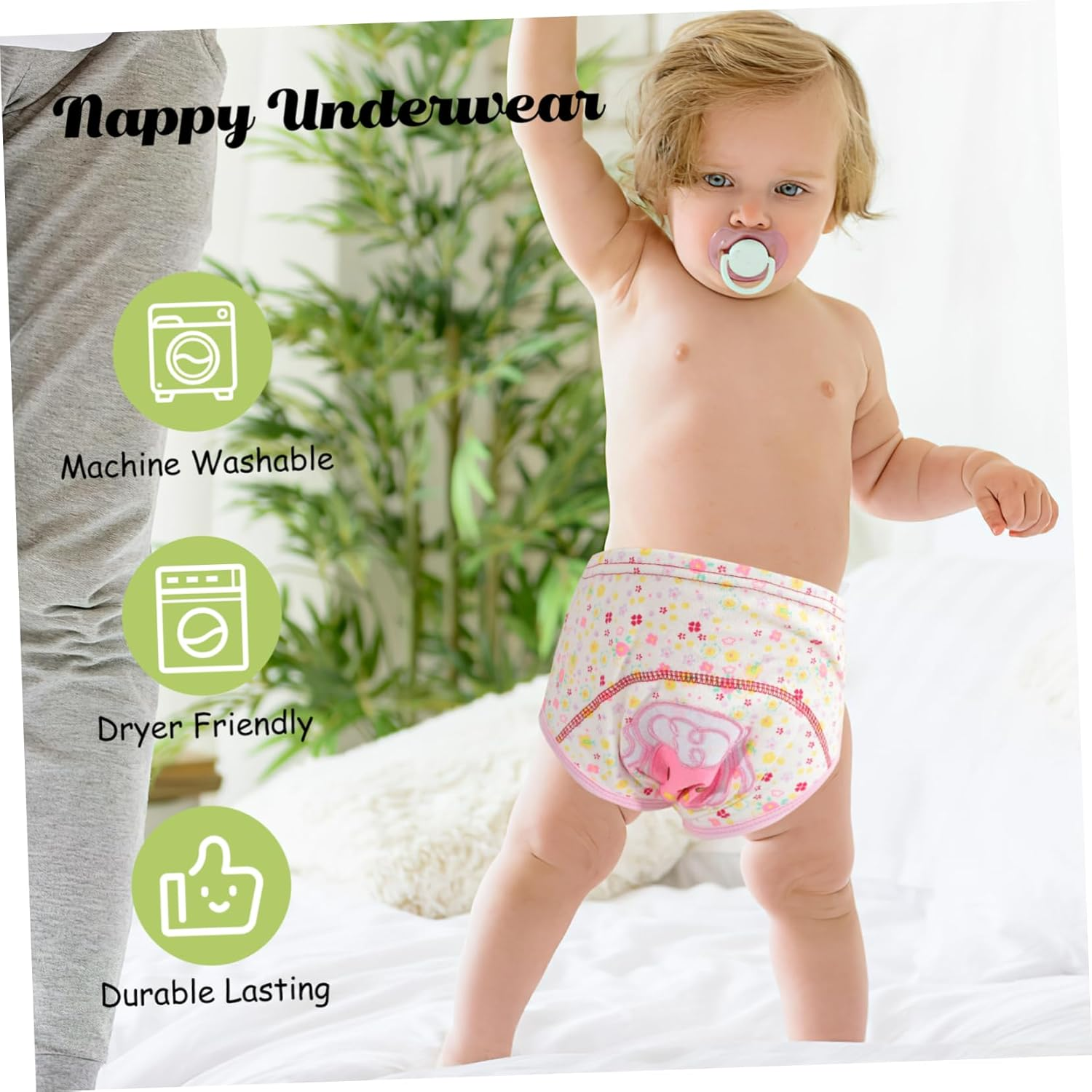 VICASKY 6Pcs Nappy Underwear for Potty Training Pants Size M Soft and Comfortable Training Pants for Toilet Training for Little Ones image number 5