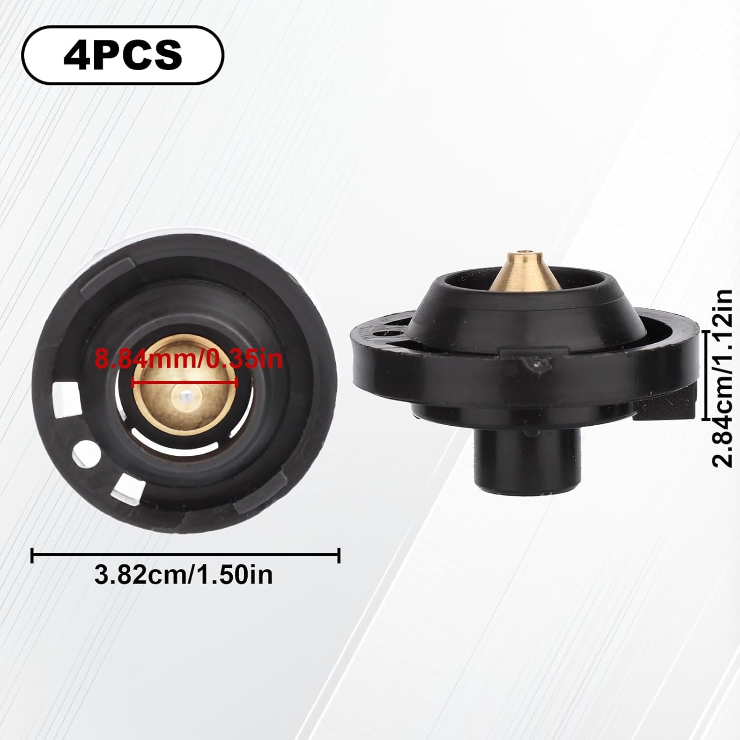 4Pcs 1.8Mm Electric Paint Spray Gun Nozzle Tips, Sprayer Nozzle Replacement Accessories Easy to Detach Compatible with Most Electric Paint Spray Tools image number 1