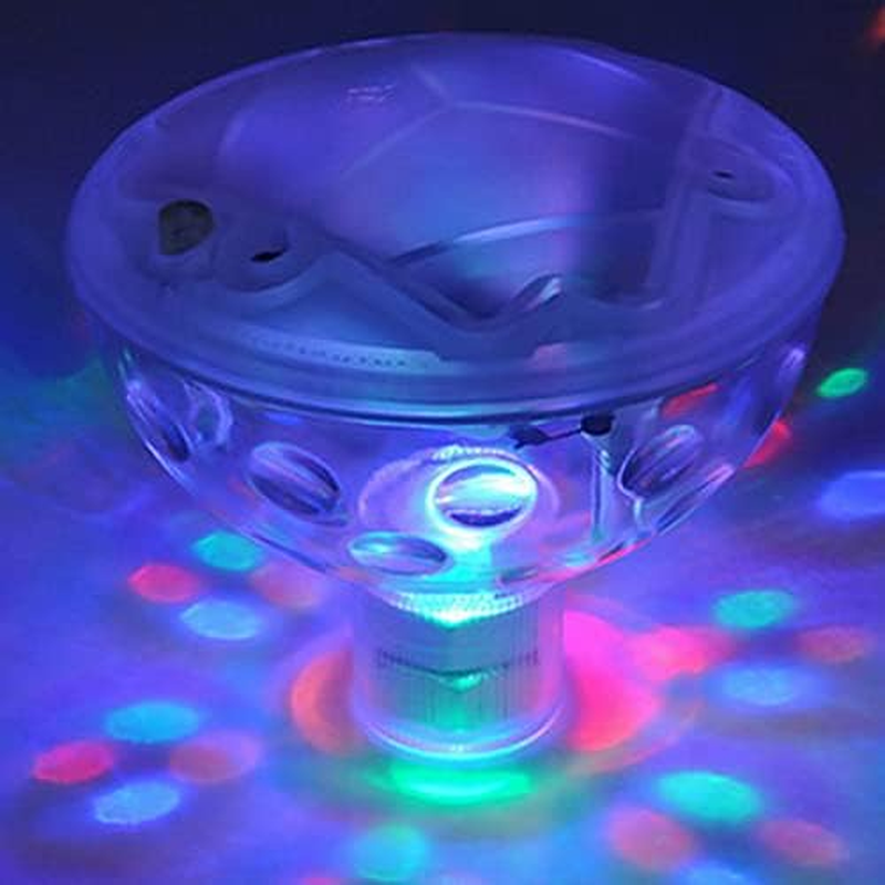 Tophomer Floating Underwater Light Waterproof Disco Bath Lights with 5 Lighting Modes for Fountain Swimming Pool Bars Bathtub Party image number 4