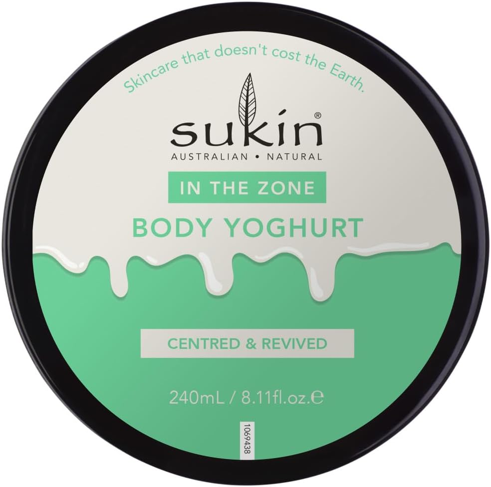 Sukin Moody Body Yoghurt 240Ml Green Tea & Cucumber, Natural Hydrating Lotion with Niacinamide, Australian Made & Owned, Vegan, Cruelty-Free image number 4