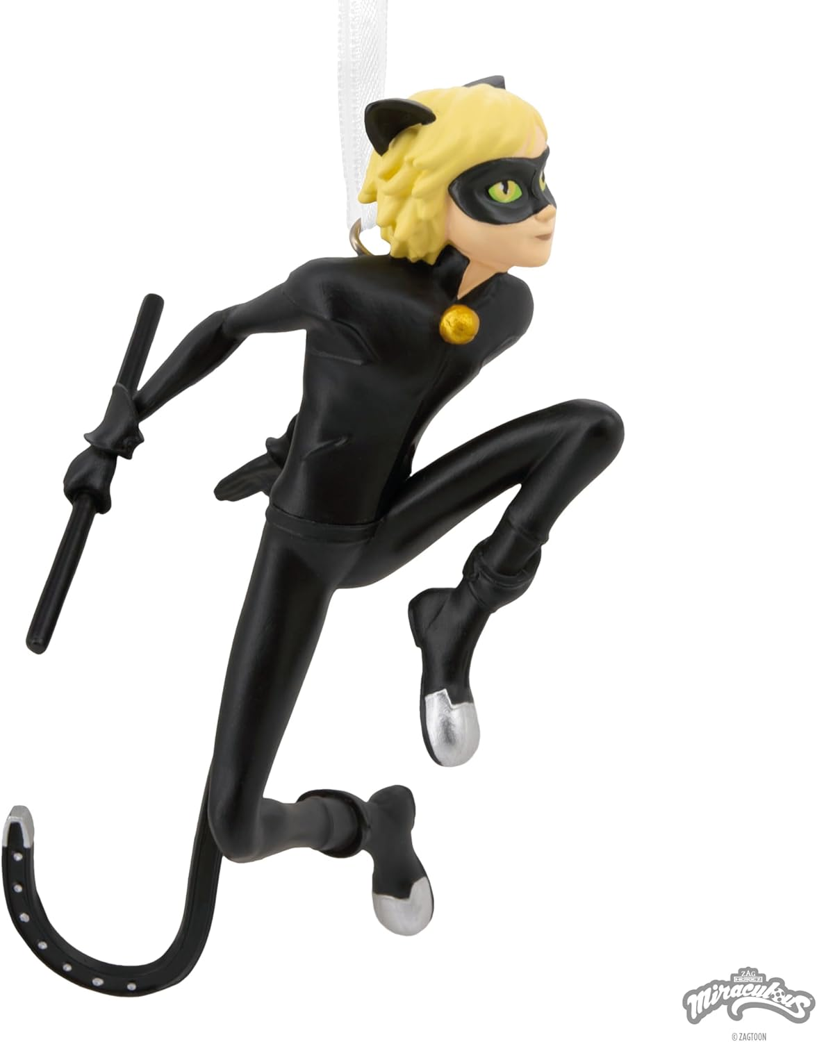 Hallmark Miraculous Cat Noir Christmas Ornament image number 2