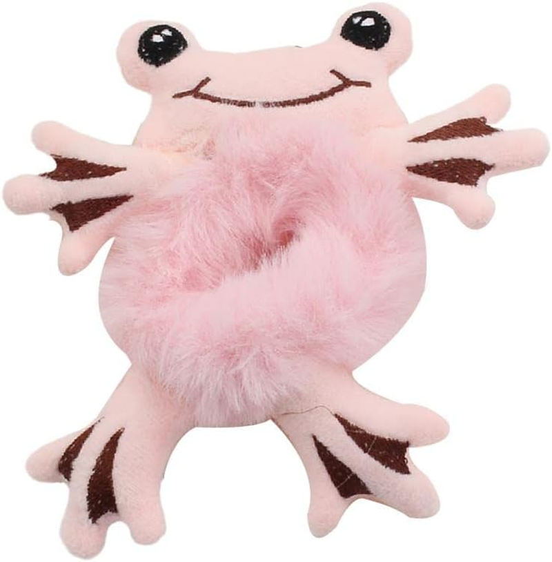 PLGEBR Cute Cartoon Plush Hair Tie, Cute Hair Head Rope Ponytail Holster,Hair Scrunchies Velvet Elastic Hair Bands,Women Girls Hair Accessories image number 2