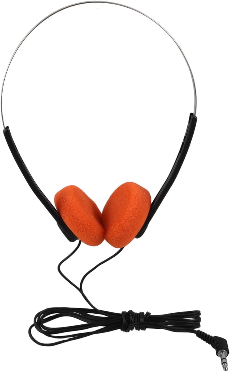 SECFOU Lightweight Retro Wired Headphones with Adjustable Headband and Cushioned Ear Pads for Students Clear Vocals and Design for Classroom and Library Use image number 3