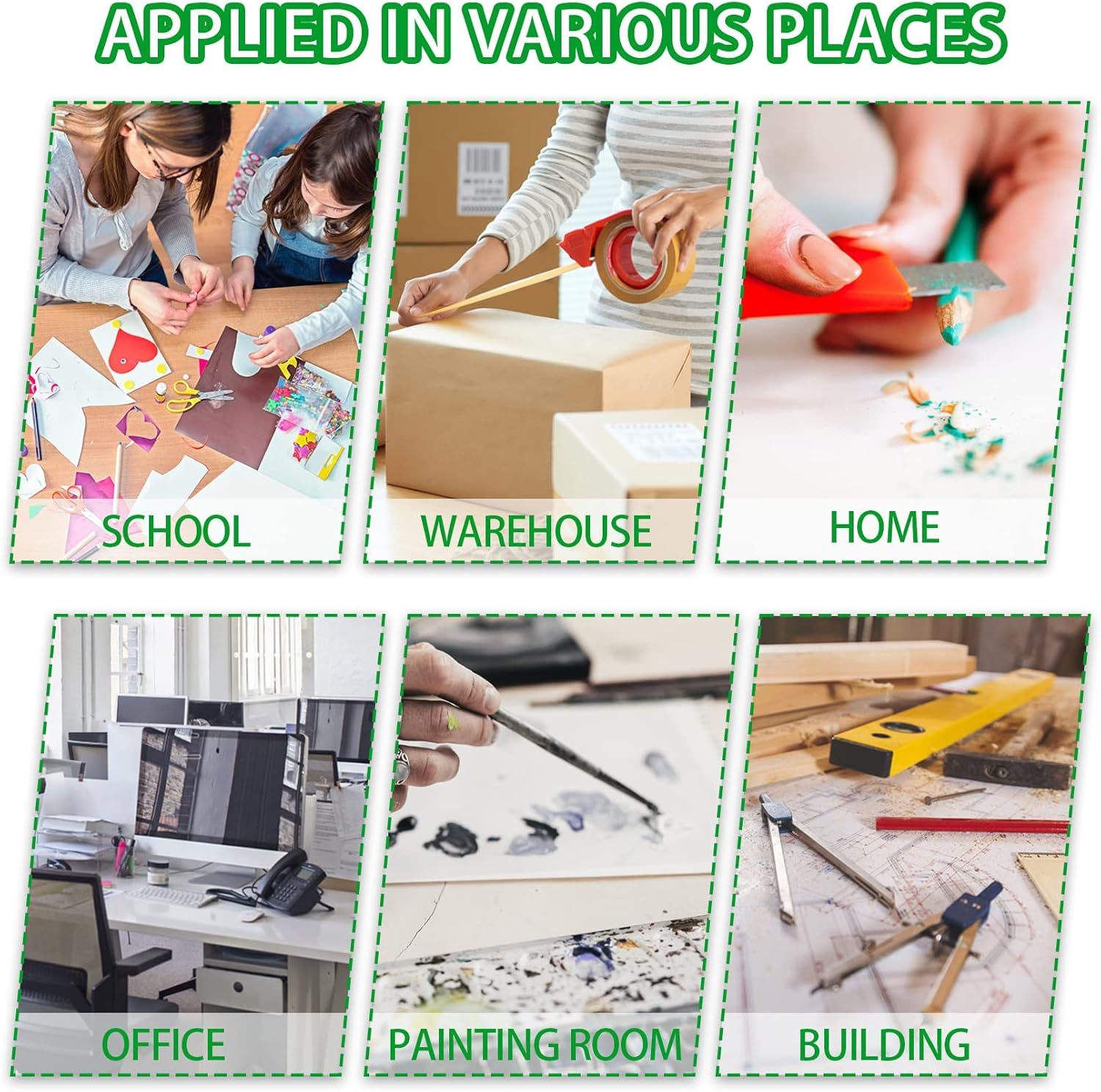 TIFICAL 4 Pack Box Cutter, 9Mm Snap-Off Utility Knife, Box Cutter Retractable for Opening Packages Cartons, Box Opener, Disposable Razor Knife Exacto Knife Perfect for Office and Home Use image number 4