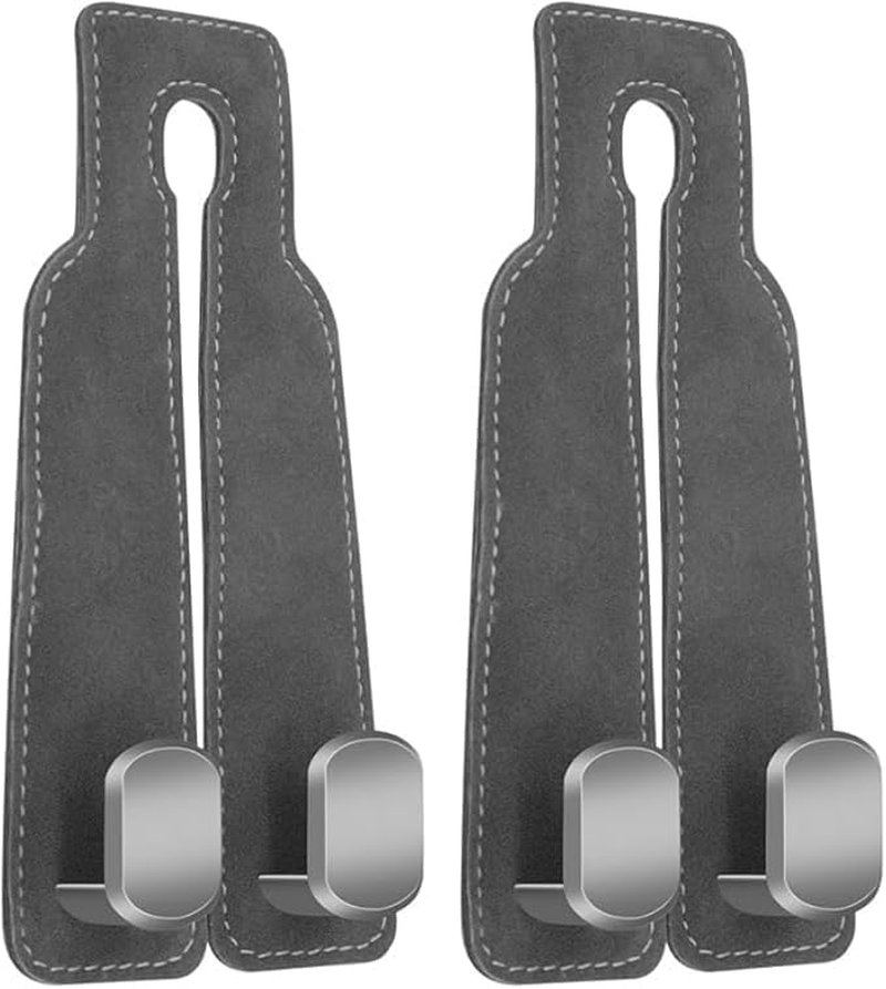 Car Seat Hooks for Headrest, 2 Pcs Car Seat Hooks, Back Double Hook, Seat Back Storage Hook, Double Hook Holder for Convenient Storage image number 3