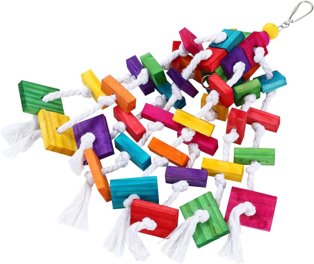 Paws & Claws Parrot Wood + Rope Toy, Large, 40 X 15 Cm Size image number 6