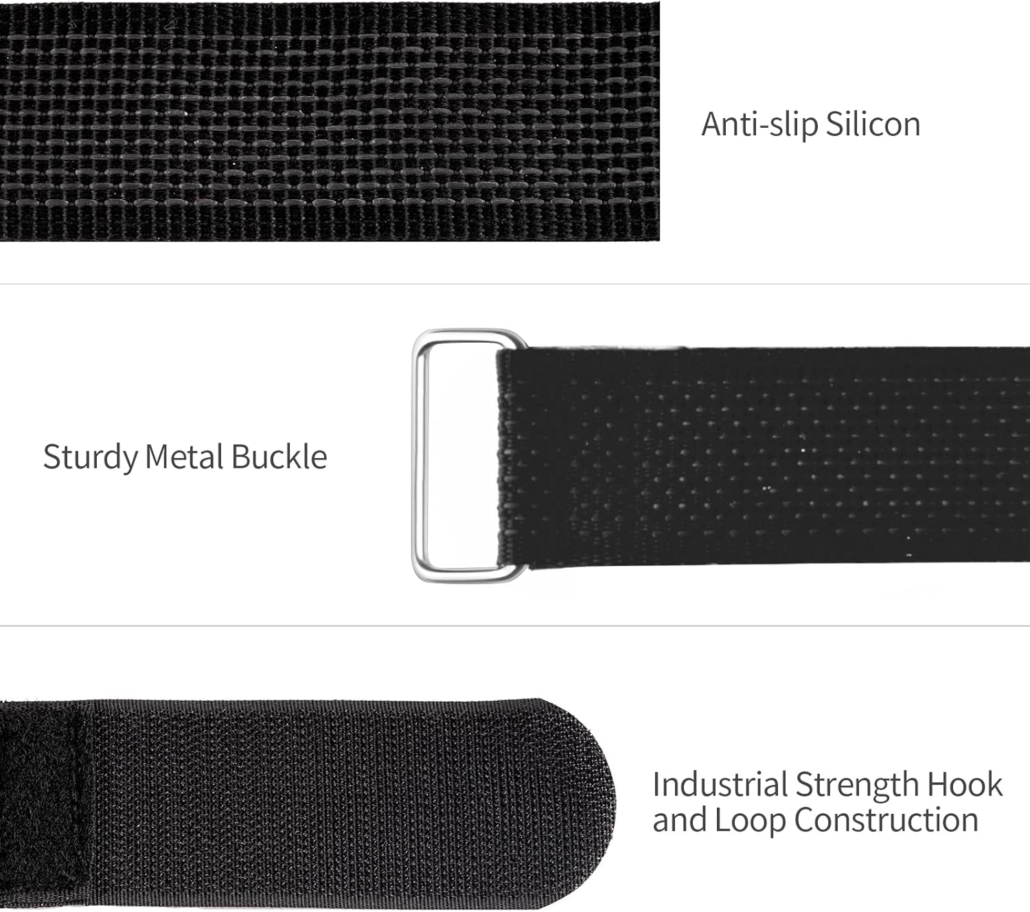 Bike Rack Straps, 4-Pack Trilancer Adjustable Bike Wheel Stabilizer Strap with Hook and Loop for Car and Wall Mount, for Transportation and Storage (65 Cm X 3.8 Cm) image number 3