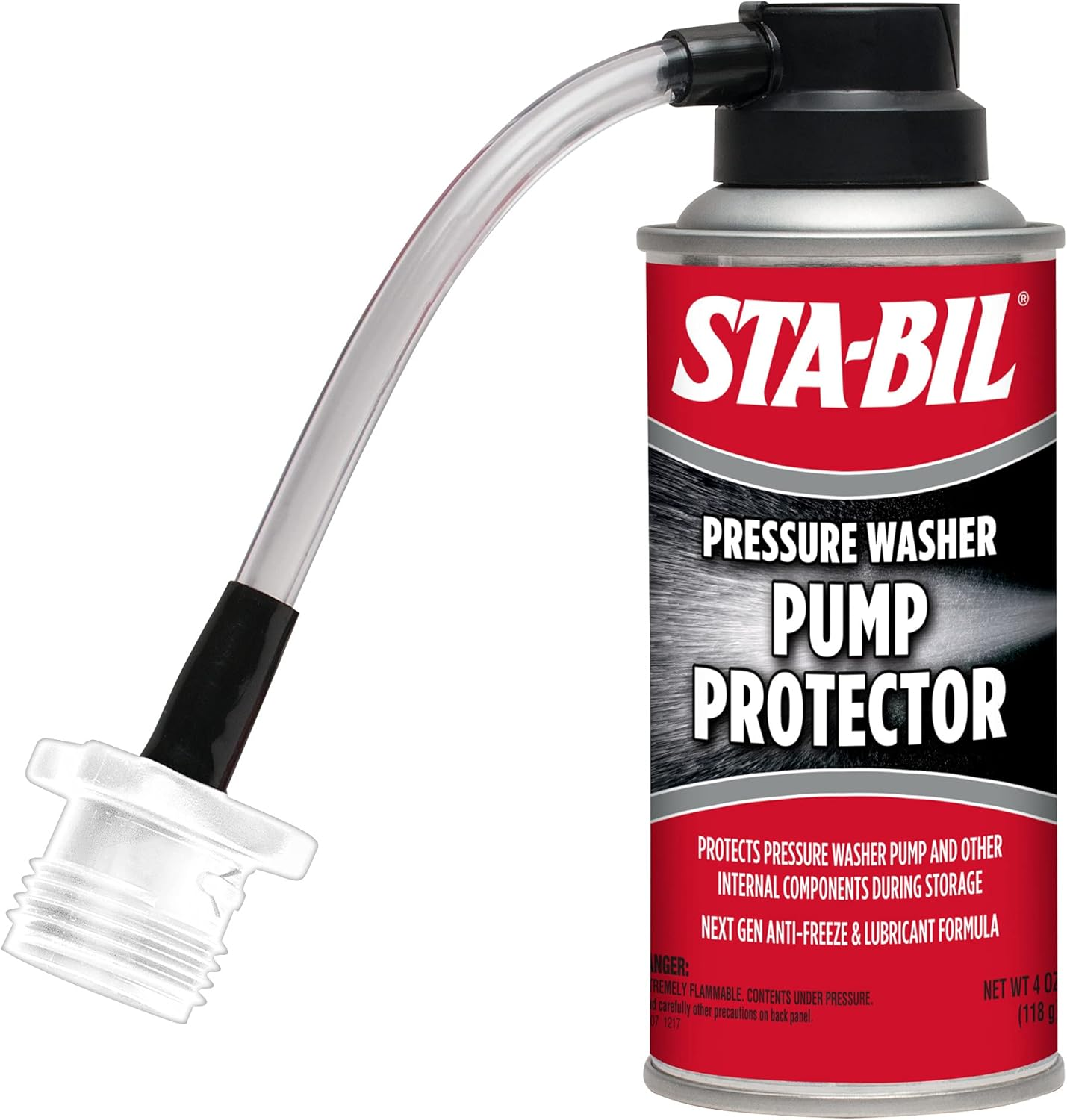 STA-BIL Pump Protector - Protects Pressure Washer Pumps and Other Internal Components during Storage, Next Gen Anti-Freeze and Lubricant Formula, 4Oz (22007), Red image number 6