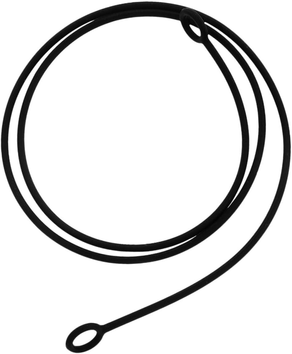 HOMSFOU Detachable Silicone Earbud Lanyard Strap Replacement Ear Plug Cord Small Black Earphone Holder for Travel and Daily Use image number 3