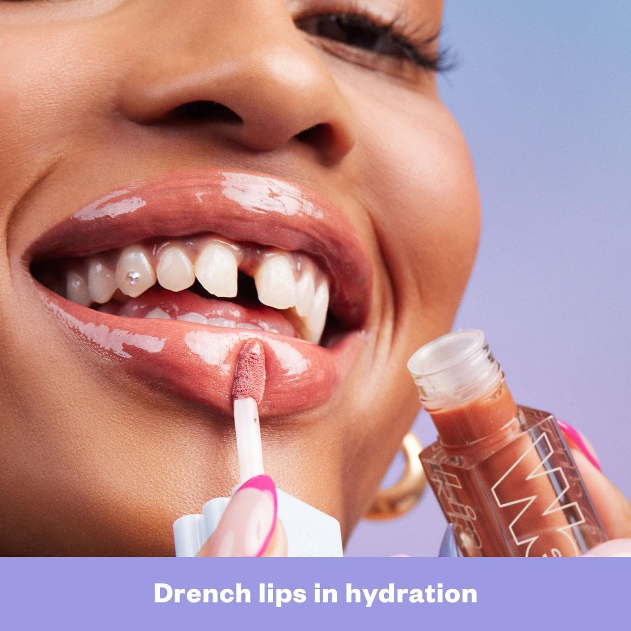 Kosas Wet Lip Oil Gloss - Hydrating Lip Plumping Treatment with Hyaluronic Acid & Peptides, Non-Sticky Finish (Dip) - Dip image number 6