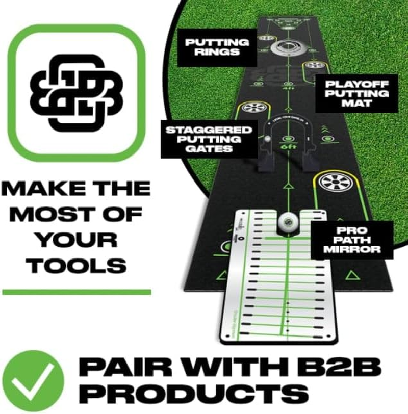 3-Piece Putting Ring Set, Putting Green Indoor Ramp Ring & Hole Reducers for Ultimate Precision Golf Practice, Usabe for Indoor Golf Hitting Mat & Putting Green Outdoor, Golfing Gifts for Men & Women image number 2