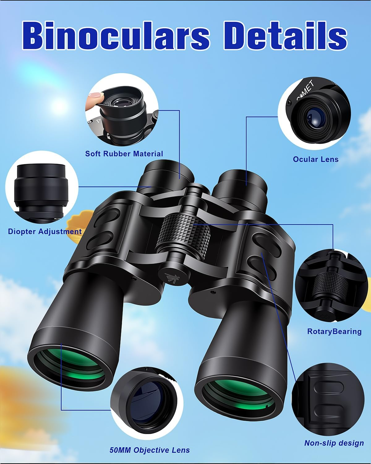 Binoculars for Outdoor Activities and Nature Viewing (20X50) image number 3
