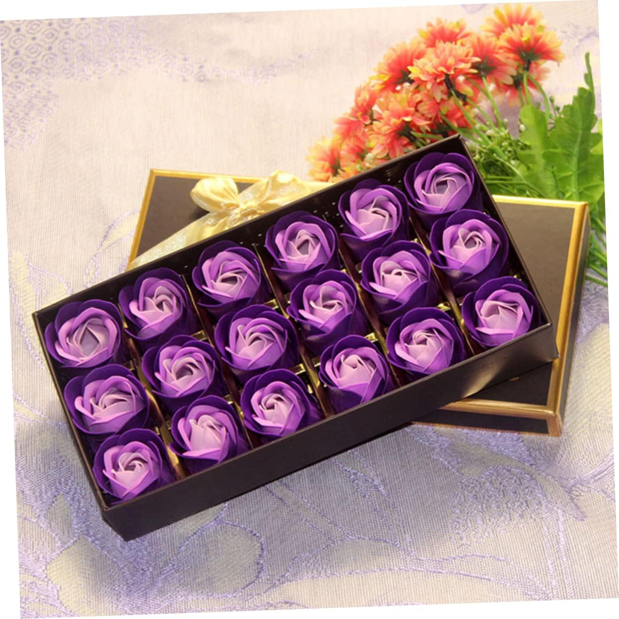 FUNOMOCYA 18Pcs Flowers in Box Artificial Roses for Valentines Mother'S Day Anniversary Birthday image number 3