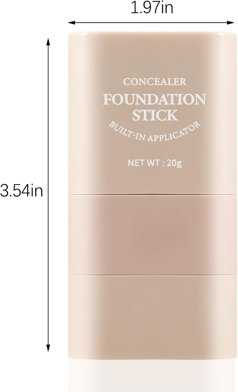 Apooliy 2 in 1 Full Coverage Foundation Stick,Hydrating Lightweight Foundation Makeup Stick,Built-In Applicator,Long-Lasting Cream Concealer,Natural Colour image number 5