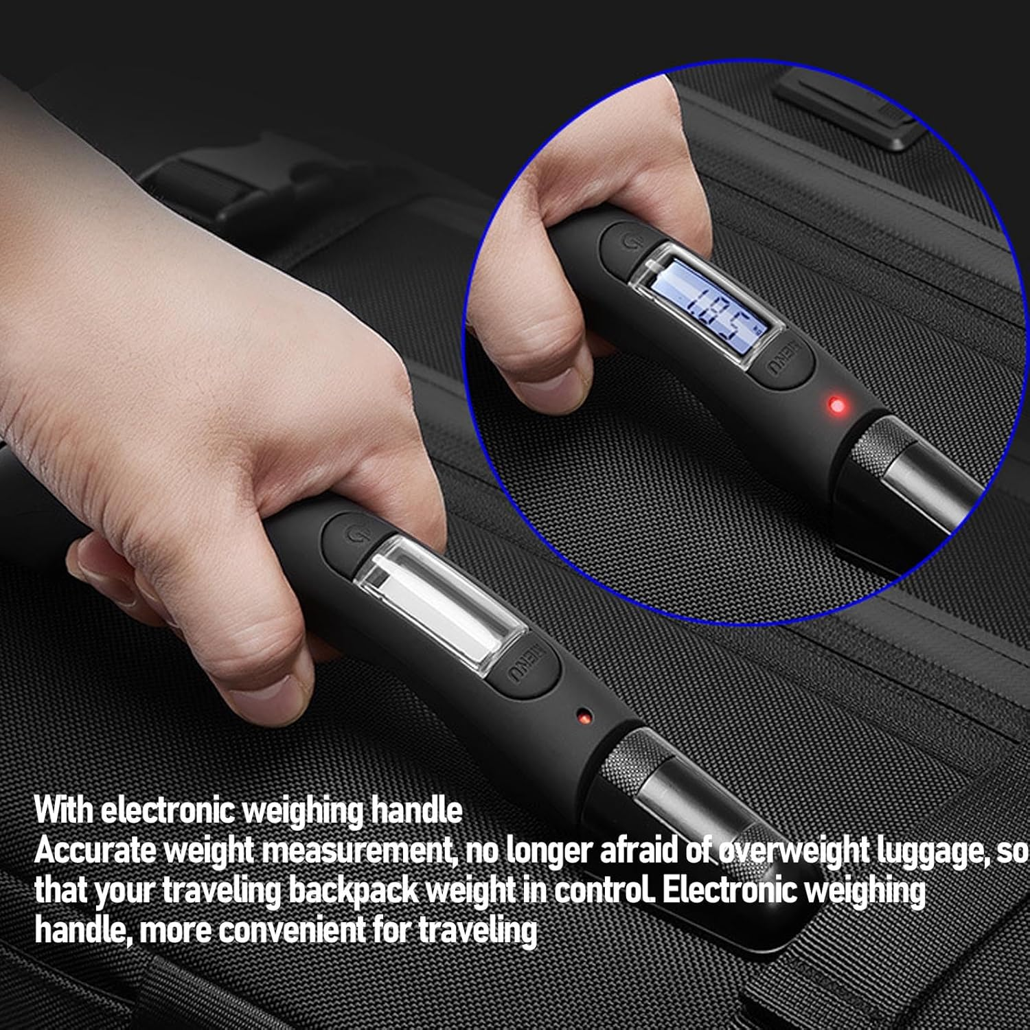 MENDUNER Vacuum Compression Travel Backpack, 40L-60L Expandable Luggage Backpack with Wheels USB Charging Port, Water Resistant Compression Bag for Flight Business Air Travel image number 4