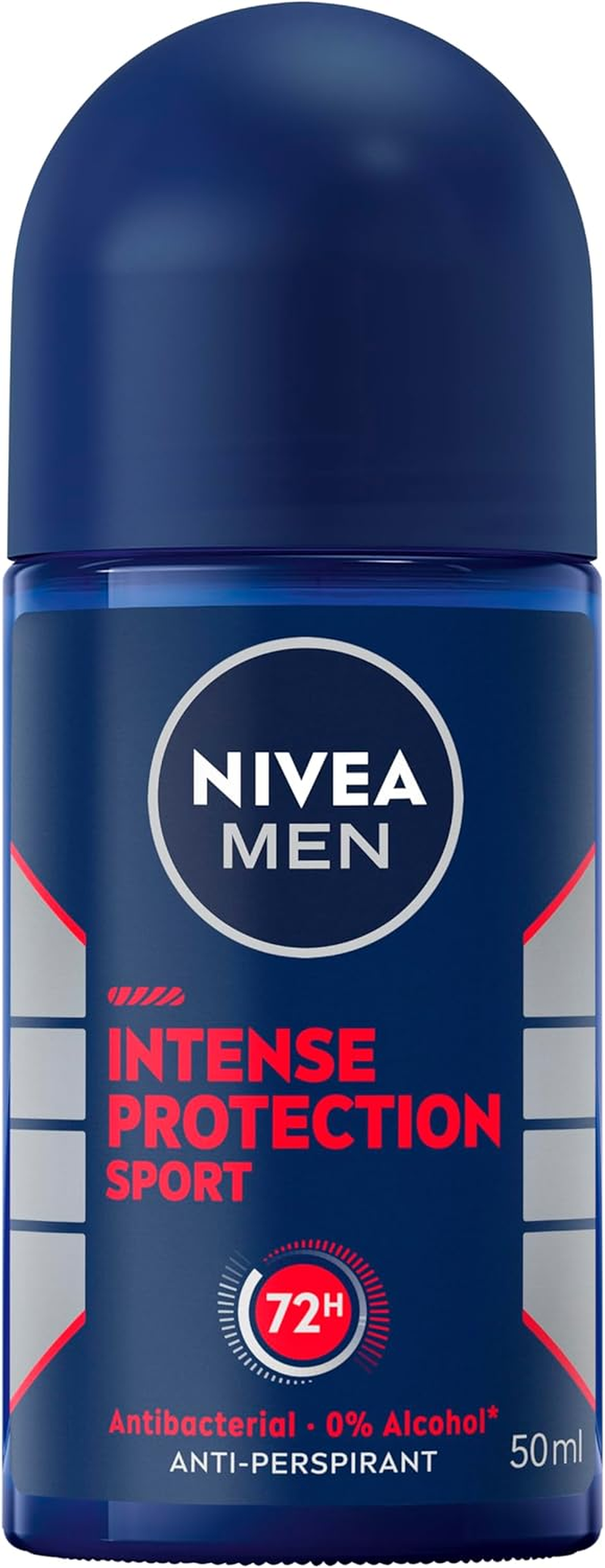 NIVEA MEN Intense Protection Sport Anti-Perspirant Roll-On Deodorant 50Ml | Antibacterial Formula Fights Odour | 72-Hour Sweat Protection | Clean Citrus Scent | Men'S Roll-On Deodorant image number 5