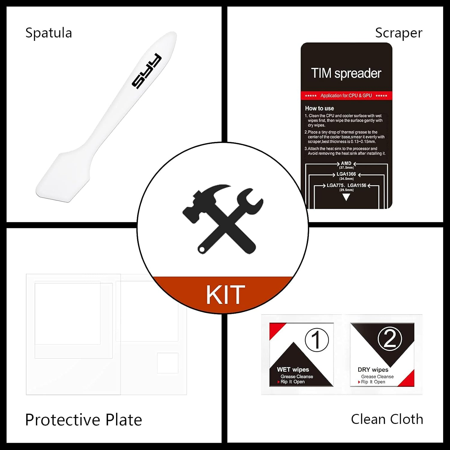 SYY Thermal Paste, 2G New Upgrade Easy to Apply CPU Thermal Compound Paste Heatsink for Ic/Processor/Cpu/All Coolers, Carbon Based High Performance image number 3