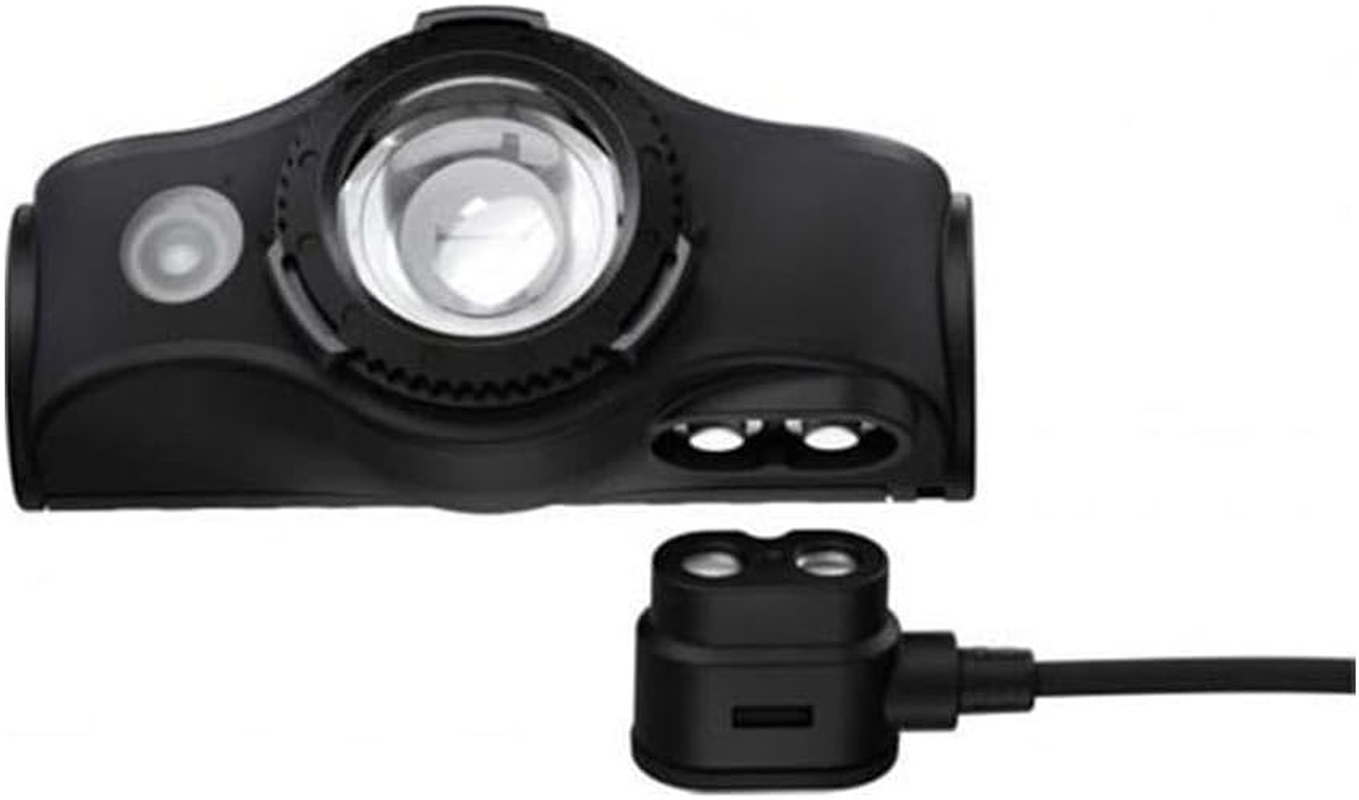 Ledlenser - MH5 Lightweight Rechargeable Headlamp with Removable Head-Strap and Metal Pocketclip, High Power LED, 400 Lumens & Red LED, Backpacking, Hiking, Camping image number 1