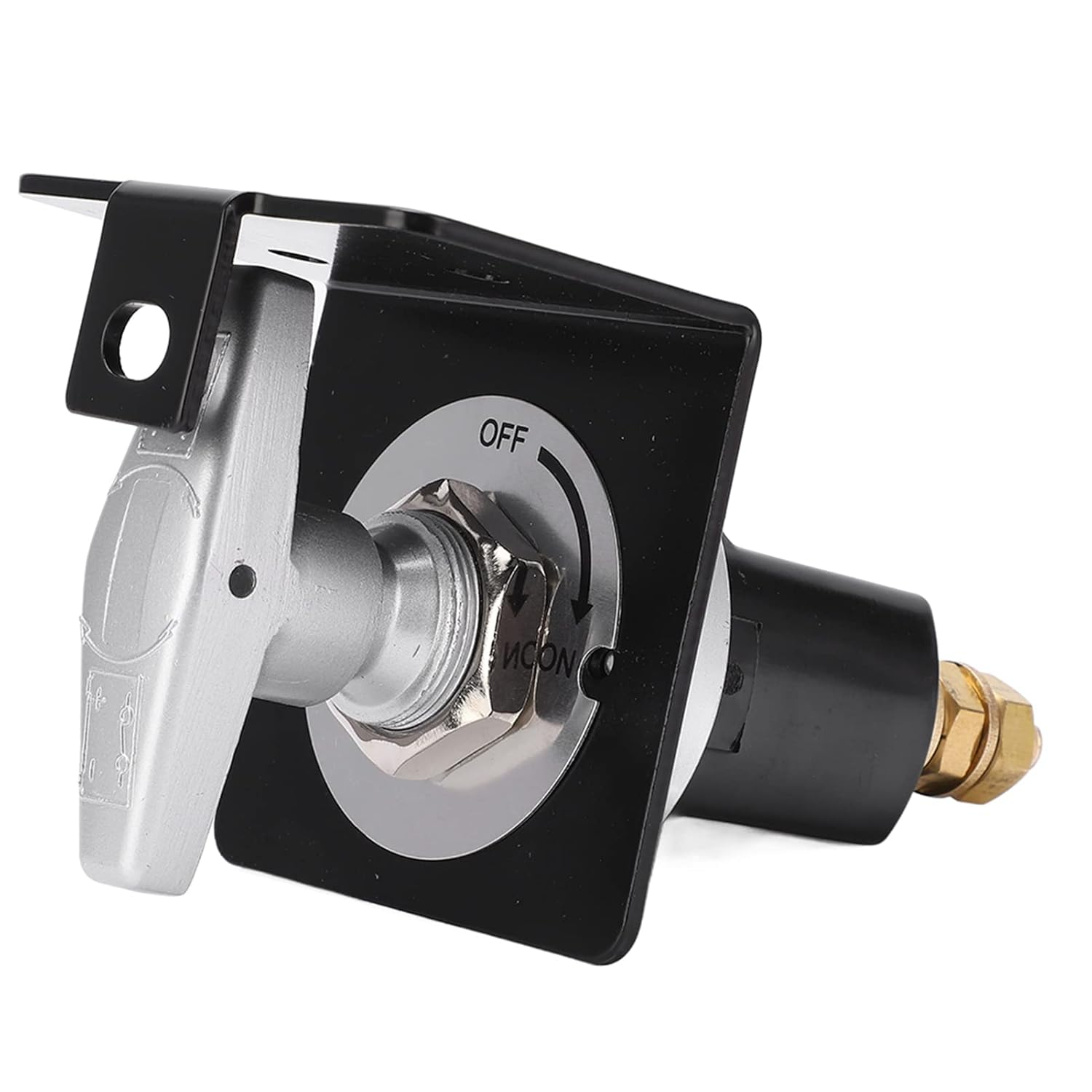 Battery Switch Disconnect Isolator Battery Power Cutoff Master Switch with Lockout Plate 12V 500A for Marine, Boat, Car, Auto, RV, Vehicle, On/Off, Waterproof image number 6