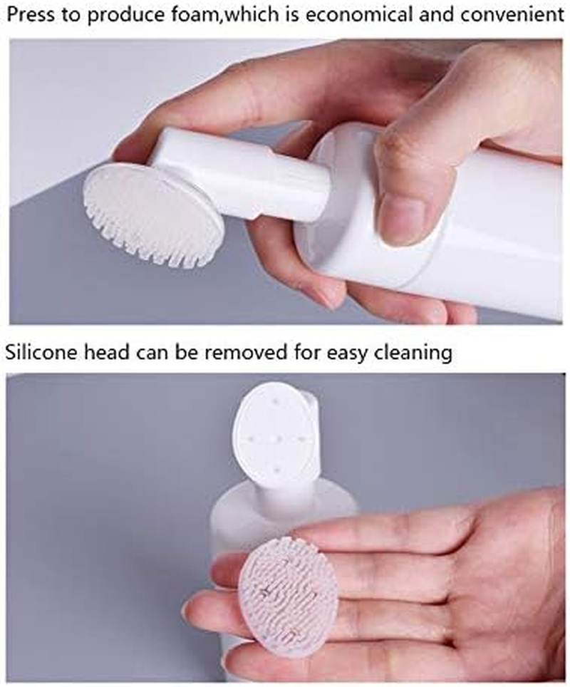 GBSTORE 1 Pc 150Ml Empty Facial Cleanser Foaming Bottle Mousse Foam Gel Head Wash Brush Foam Bottle Pressure Type Cleansing Milk Beater,Mini Foaming Soap Pump Dispenser image number 6