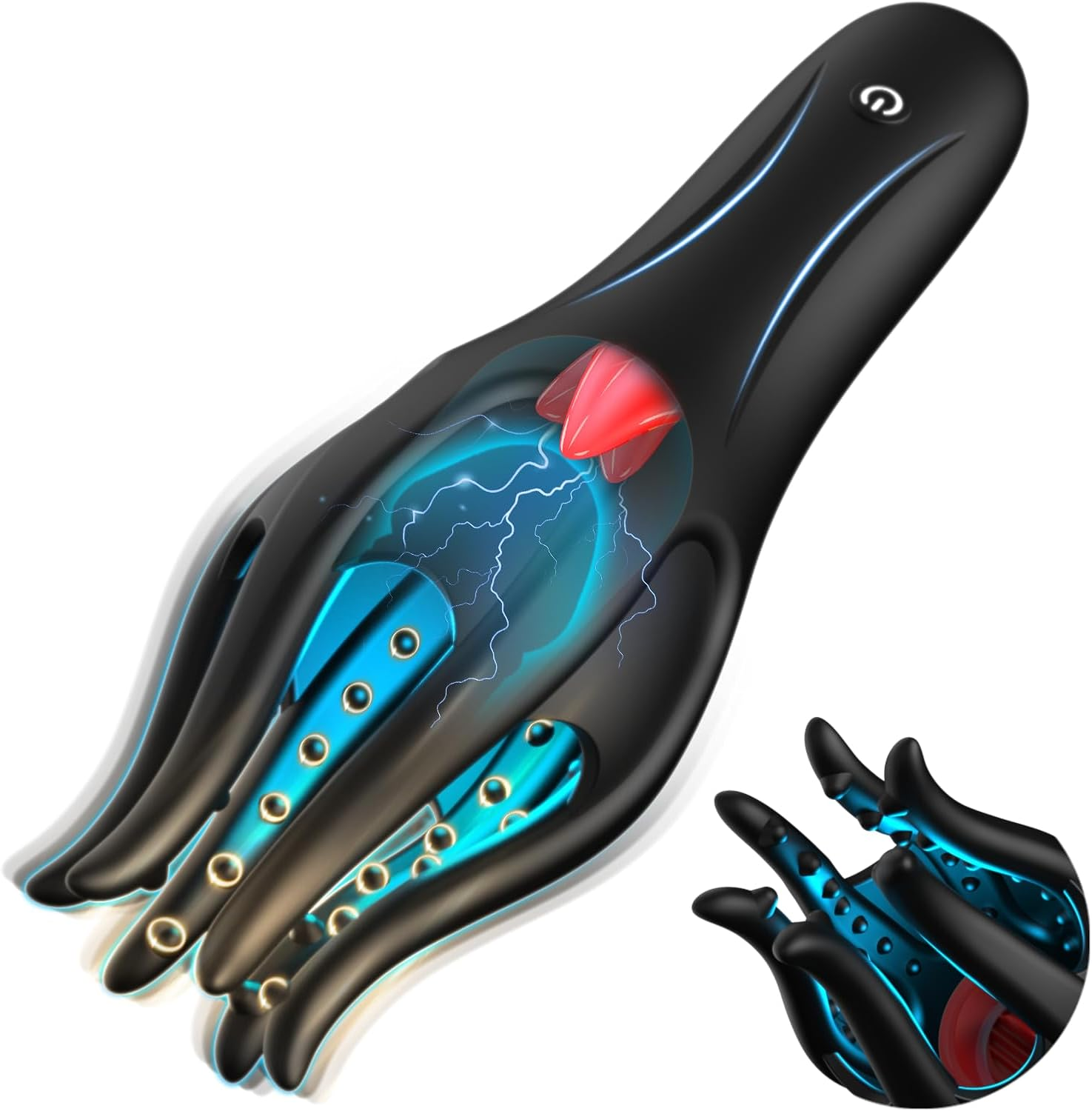 Male Sex Toys for Men - Upgraded Automatic Male Masturbators,Masturbator Machine with 10 Modes Vibration & 10 Licking Tongue,Adult Sex Toys for Training & Prolong Endurance,Pocket Pussy with 3D Textured for Men (Black) image number 6