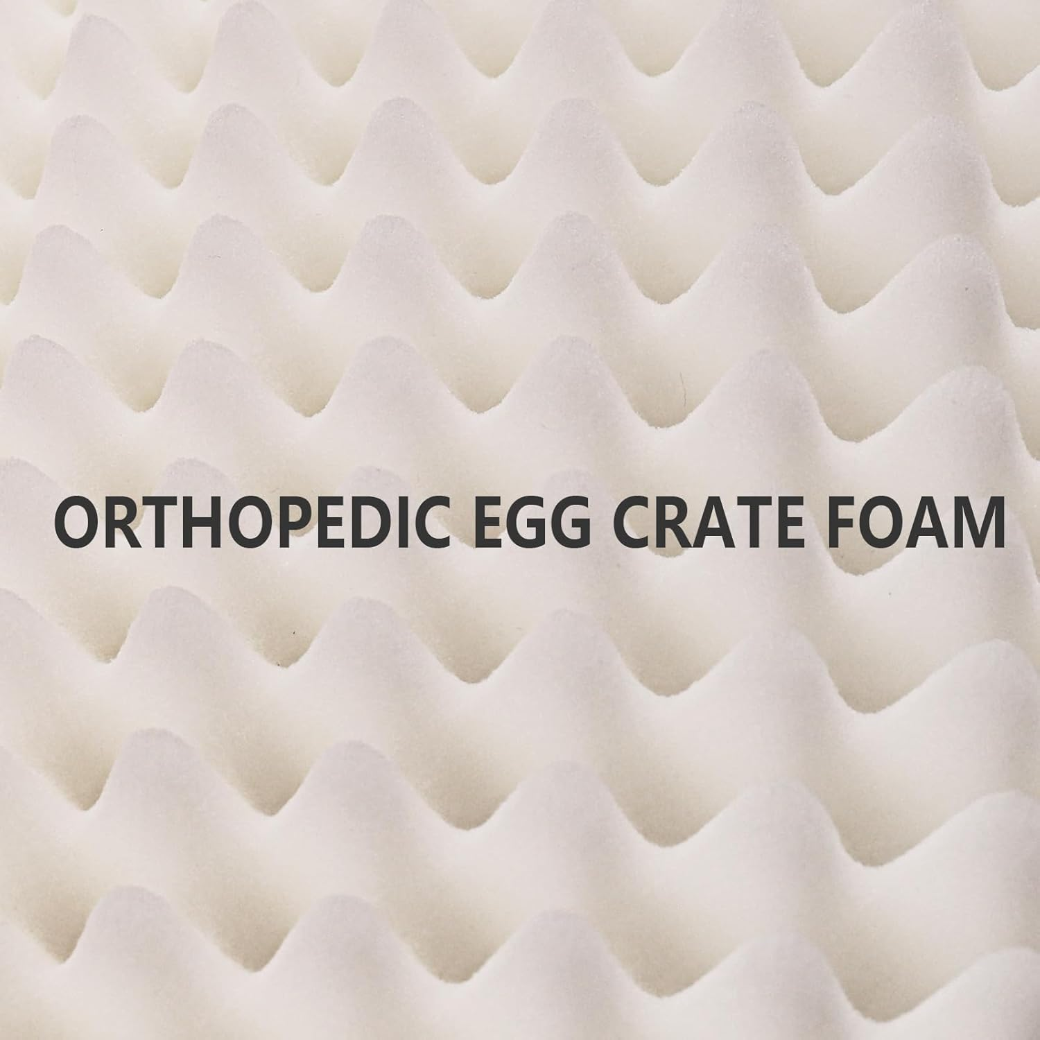 Patas Lague Orthopedic XL Dog Bed Large Sized Dog 107 X 71Cm, Waterproof Soft Comfortable Egg Crate Foam Large Pet Beds Crate Mat with Removable Washable Cover and Nonskid Bottom, Grey image number 1