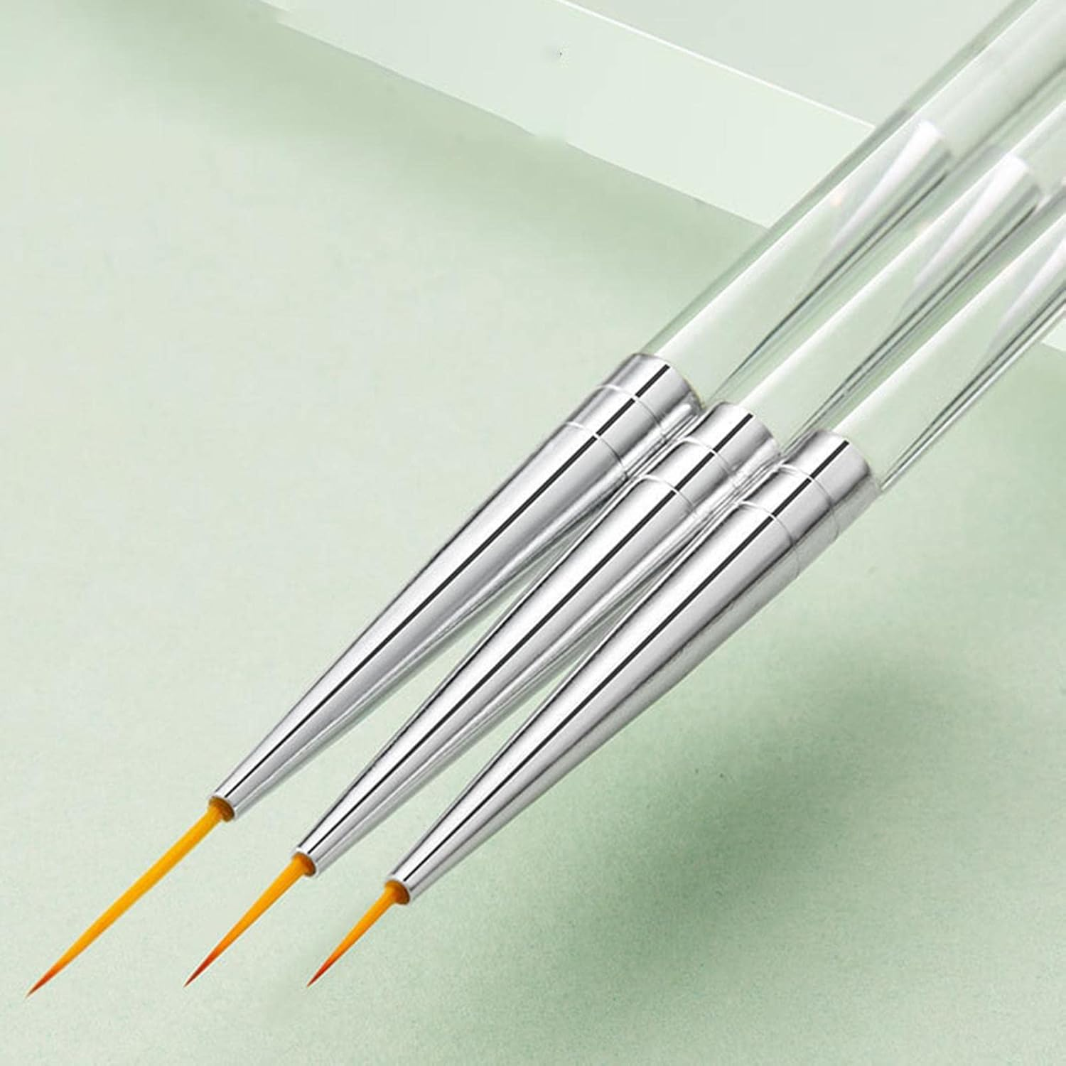 Nail Liner Brush, Acrylic Nail Brush, Liner Brushes, Nail Gel Painting Tools Fine Drawing Pens for Long Striping, Detail Pattern, Nail Supplies for Nail Techs Pochy image number 5