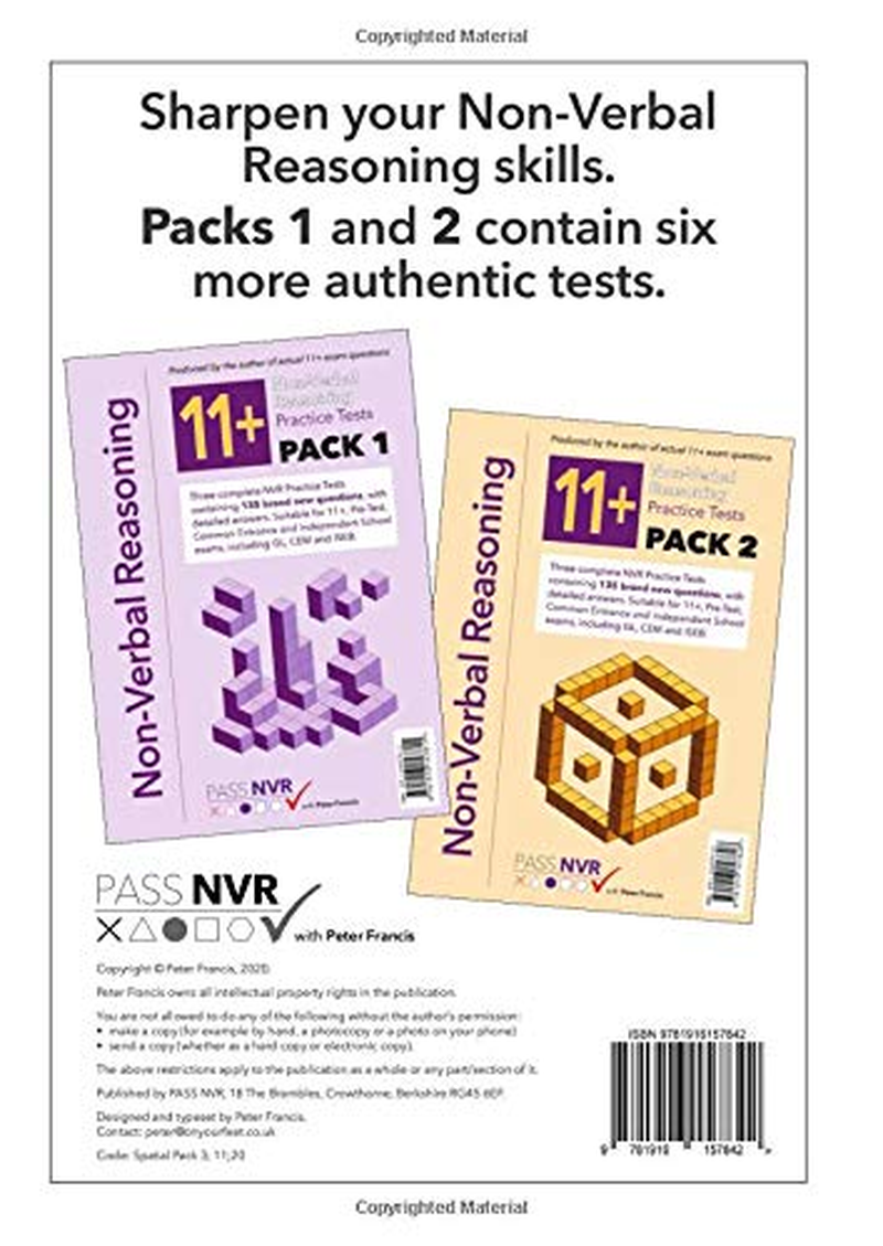Spatial Reasoning Practice Tests: Pack 3 image number 1