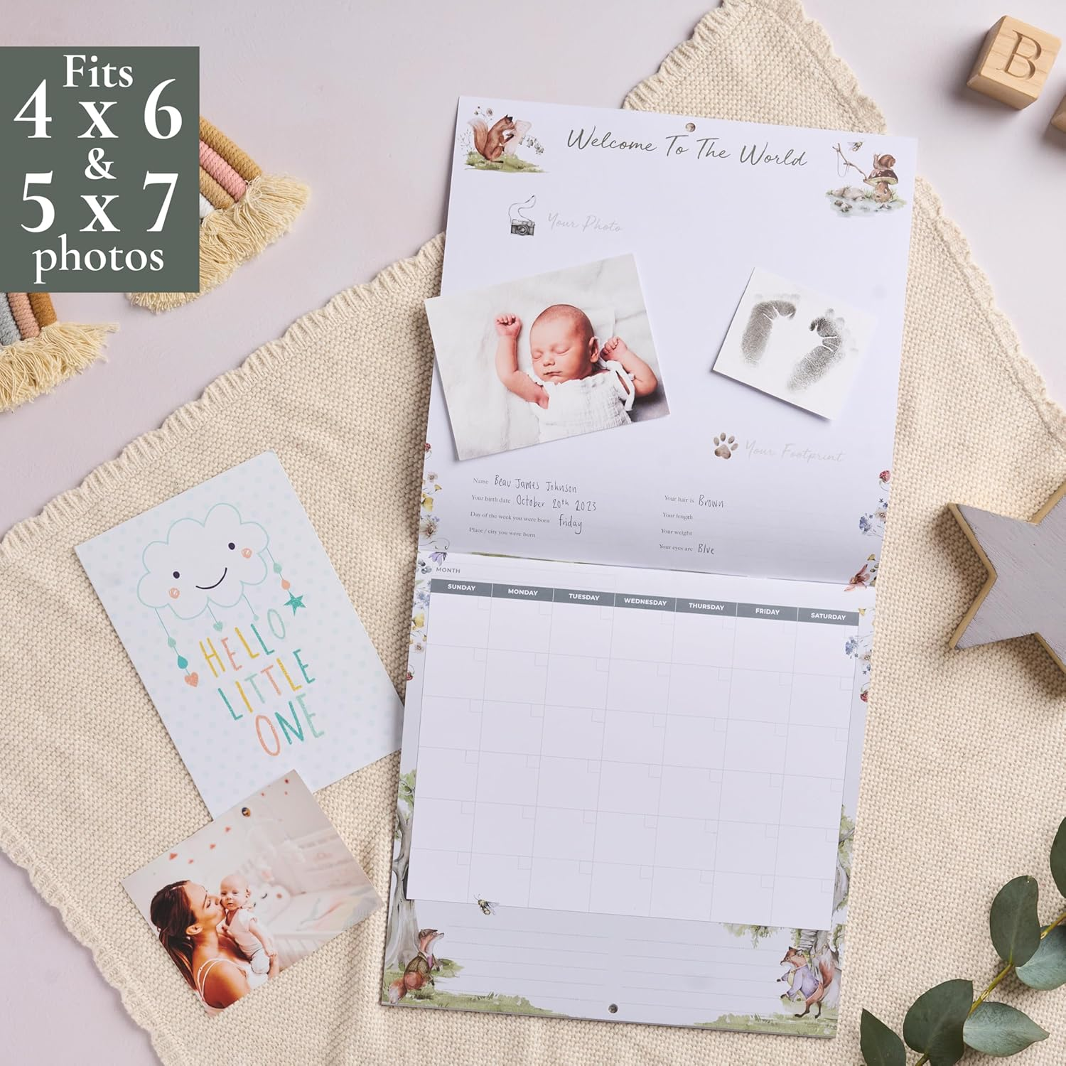 Baby'S First Year Memory & 1St Year Calendar with 100 Stickers | Baby'S First Year Calendar with Stickers & 1St Year Calendars, Baby Tracker