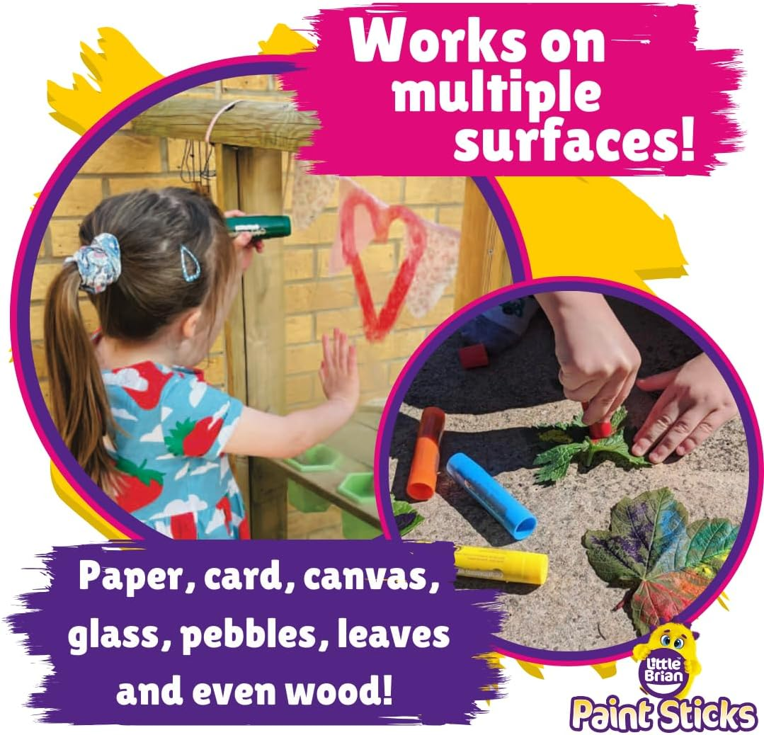 Little Brian Paint Sticks - Pastel 6Pk image number 1